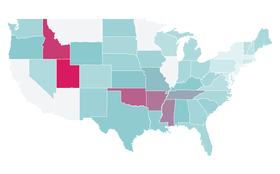 Affinity by region — Legend of Tarzan, United States