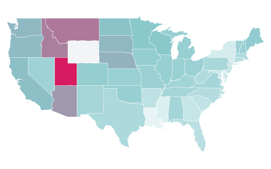 Affinity by region — Lego Star Wars, United States