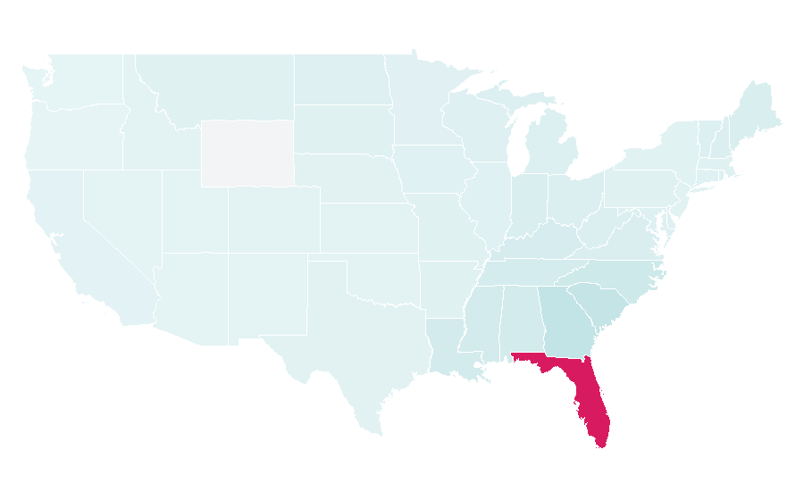 Affinity by region — Legoland Florida, United States
