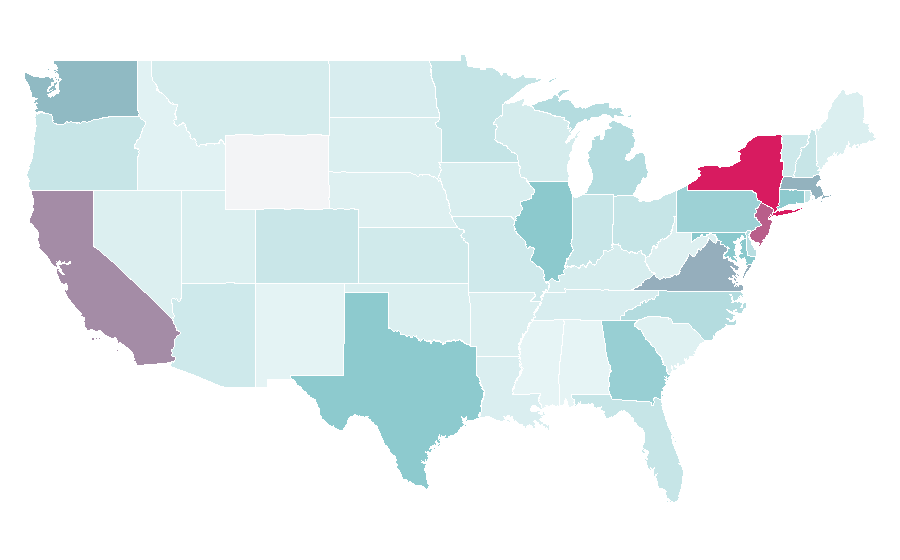 Affinity by region — Lehenga, United States