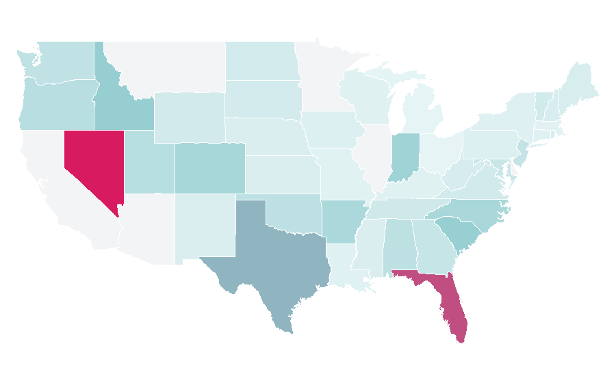 Affinity by region — Lennar Corporation, United States