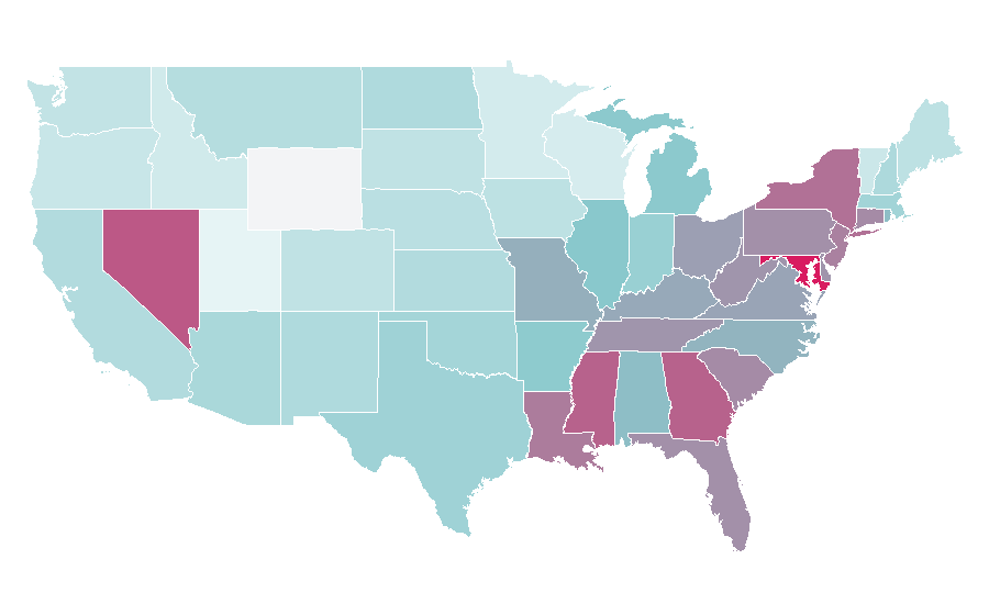 Affinity by region — Lennox Lewis, United States
