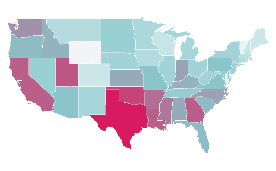 Affinity by region — Leopard, United States