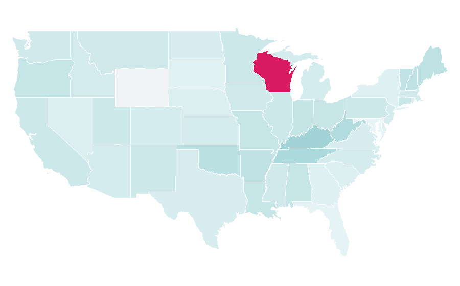 Affinity by region — Les Paul, United States