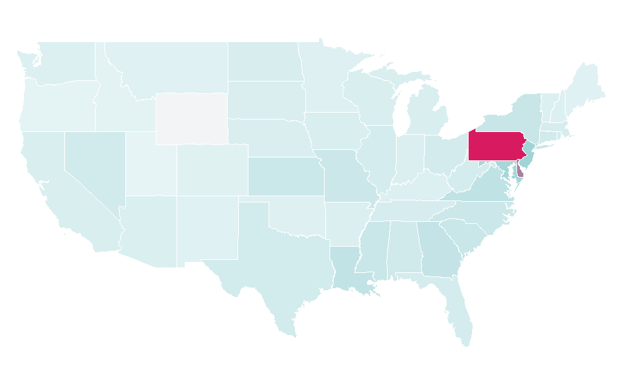 Affinity by region — LeSean McCoy, United States