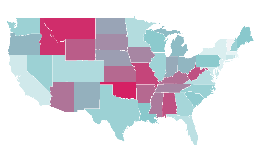 Affinity by region — Lethal Weapon, United States