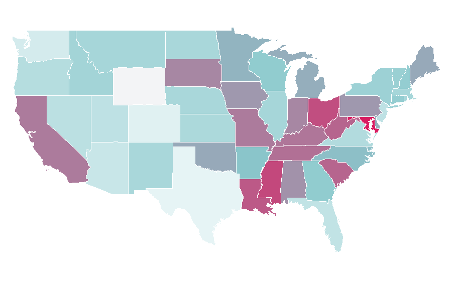 Affinity by region — Let's Make a Deal, United States