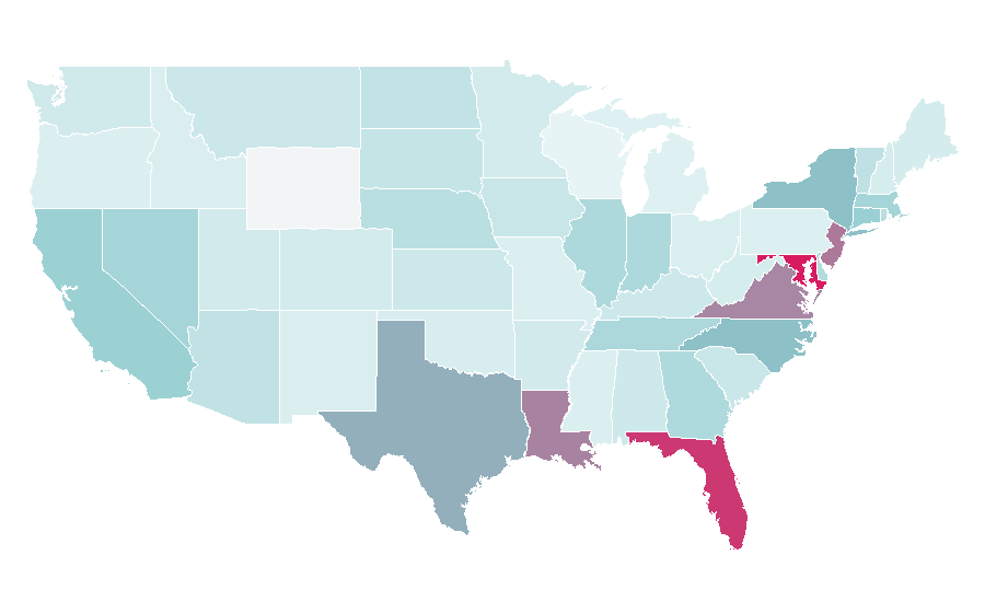 Affinity by region — Levante UD, United States