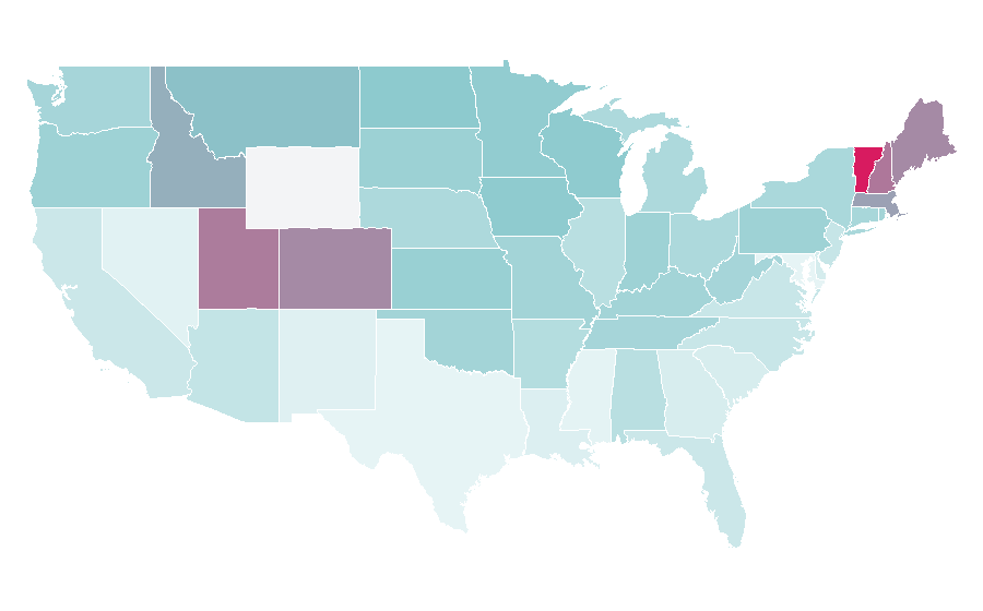 Affinity by region — Lewis Capaldi, United States