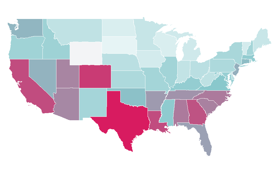 Affinity by region — Lexus GX, United States