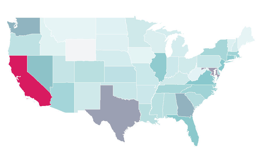 Affinity by region — Lexus LS, United States
