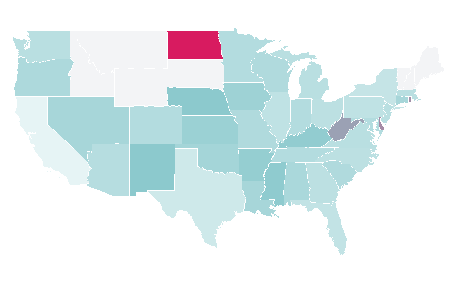 Affinity by region — LGBT culture, United States