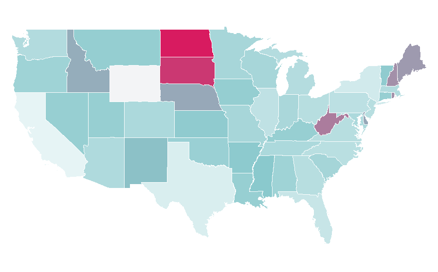 Affinity by region — LGBT social movements, United States
