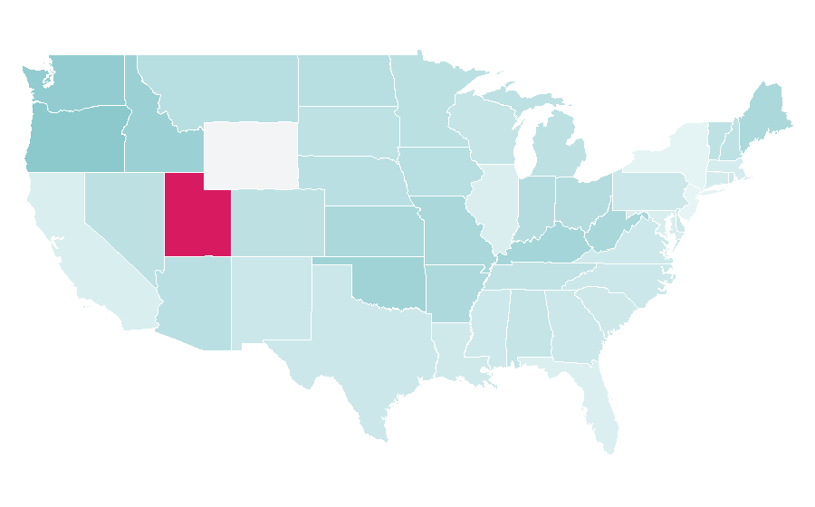 Affinity by region — Liam O'Brien, United States