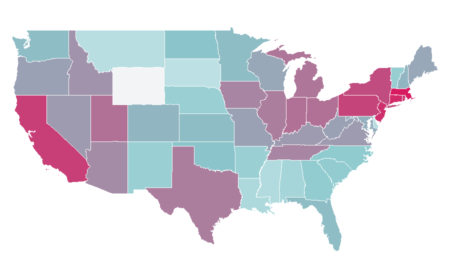 Affinity by region — Liam Payne, United States