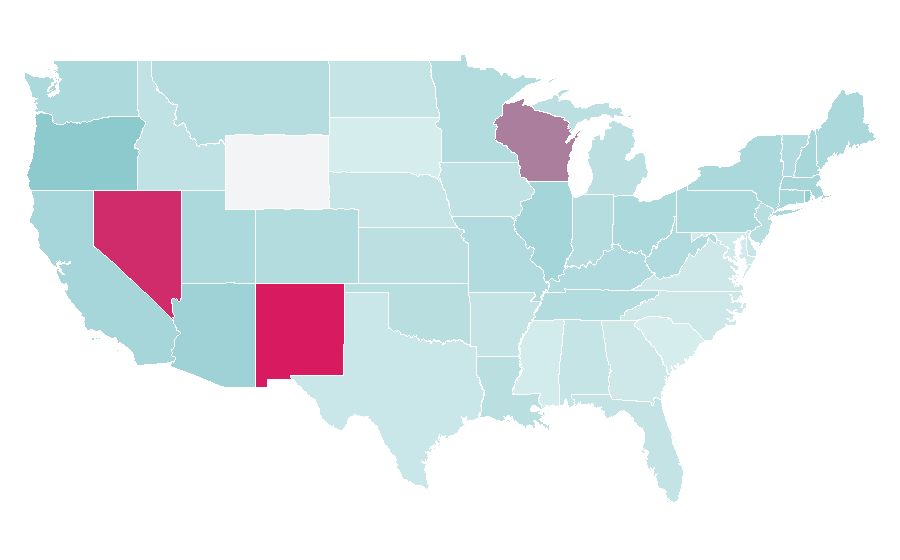 Affinity by region — Liberace, United States