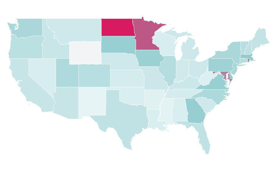 Affinity by region — Liberia, United States