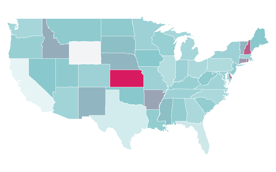 Affinity by region — Liceo scientifico, United States