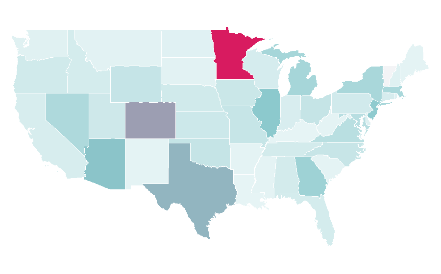 Affinity by region — Life Fitness, United States
