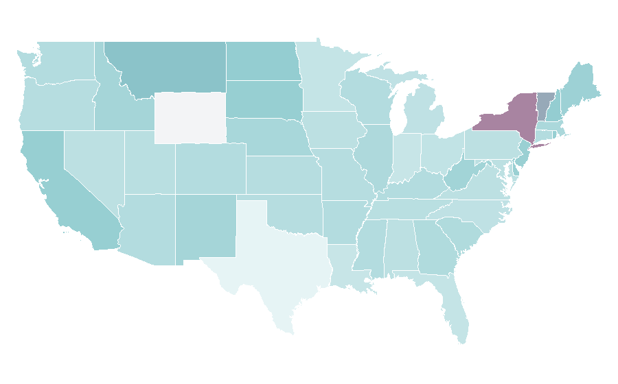 Affinité par région — Lifestyle brand, États-Unis