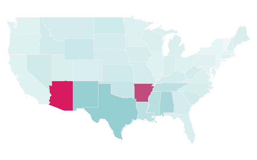 Affinity by region — Lifted Trucks, United States