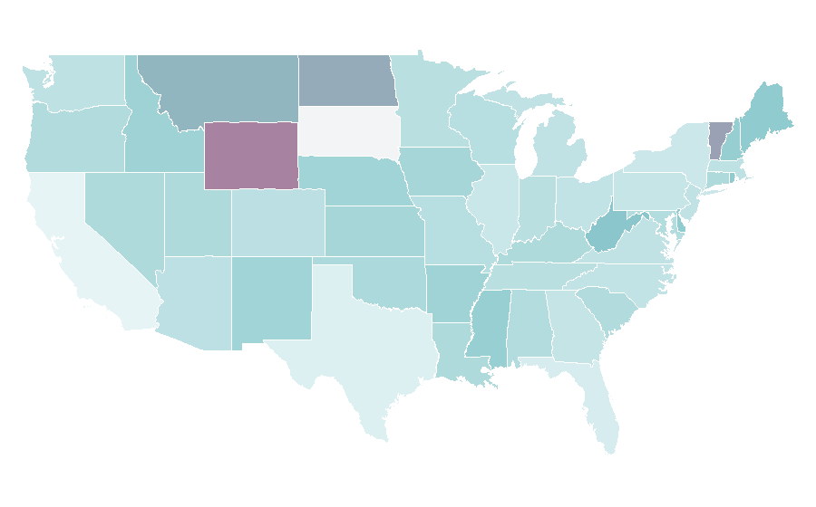 Affinity by region — Light commercial vehicle, United States