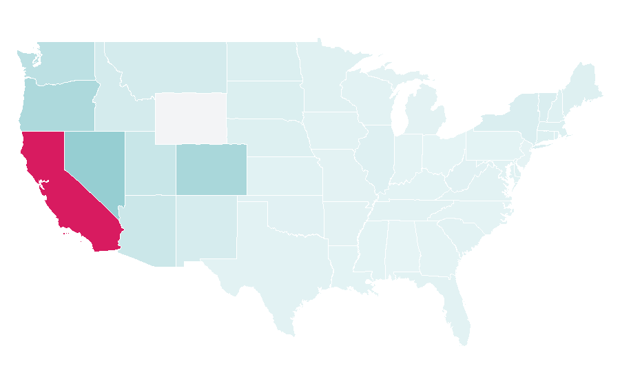 Affinity by region — Lightning in a Bottle, United States
