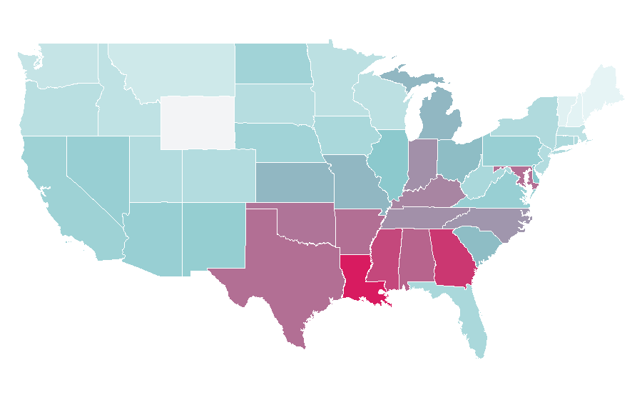 Affinity by region — Like Mike, United States
