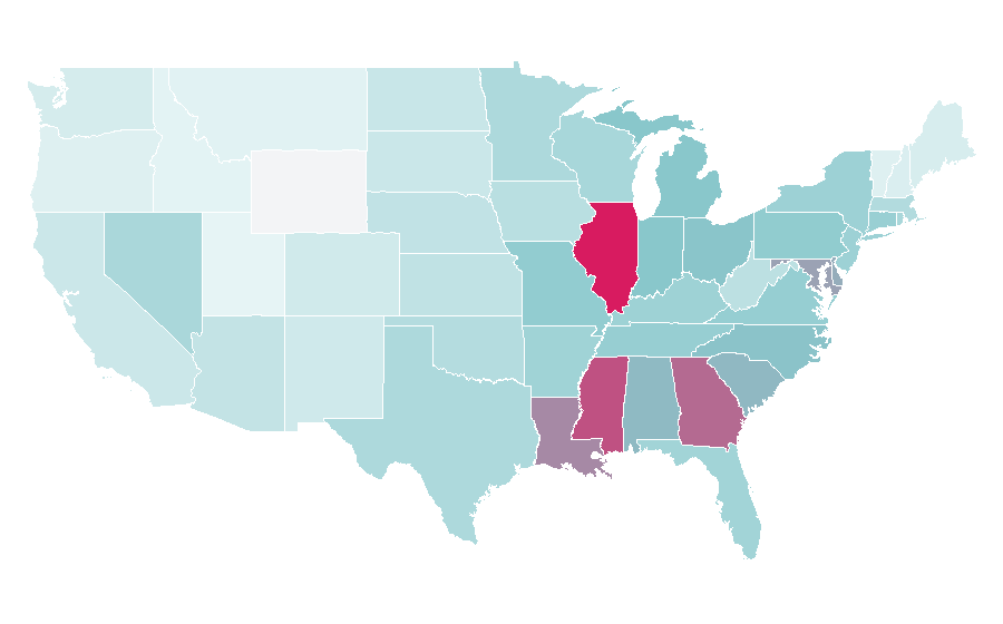 Affinity by region — Lil Durk, United States
