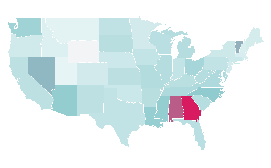 Affinity by region — Lil Jon, United States