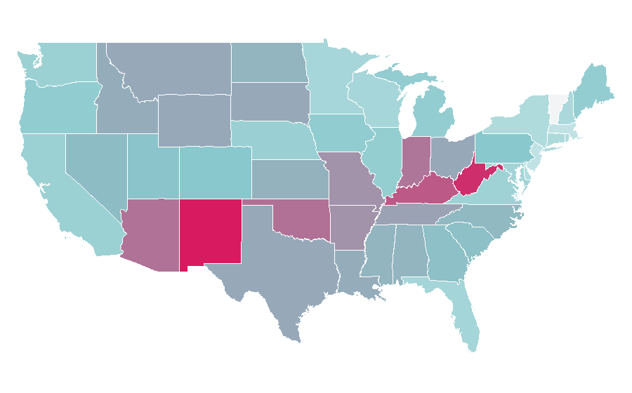 Affinity by region — Lil Peep, United States