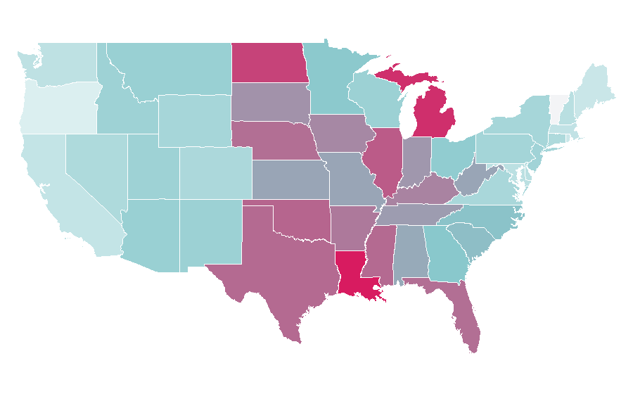 Affinity by region — Lincoln Navigator, United States