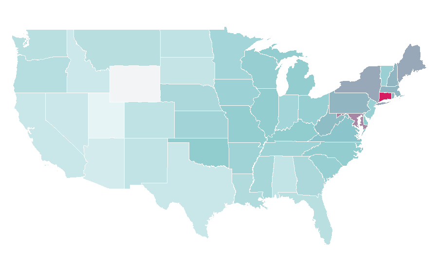 Affinity by region — Linda McMahon, United States