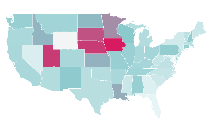 Affinity by region — Lindsey Pelas, United States