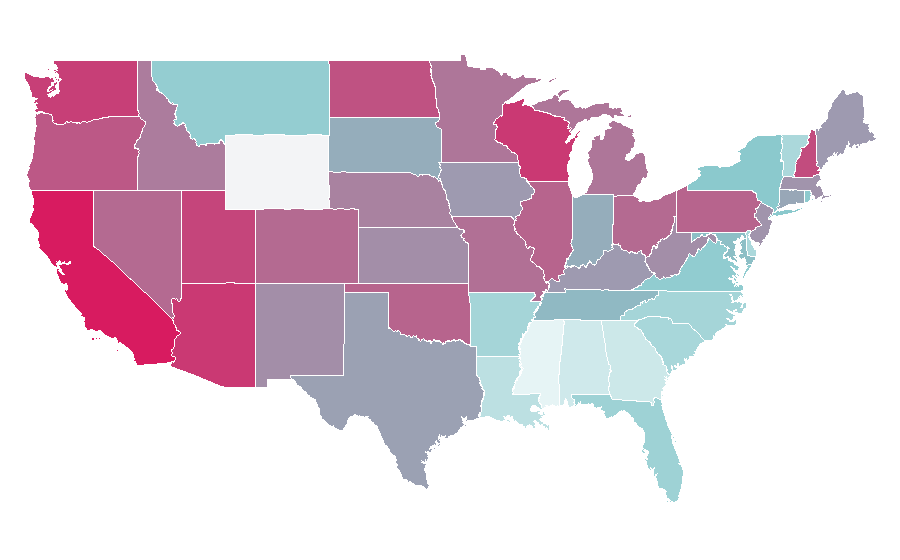 Affinity by region — Linkin Park, United States