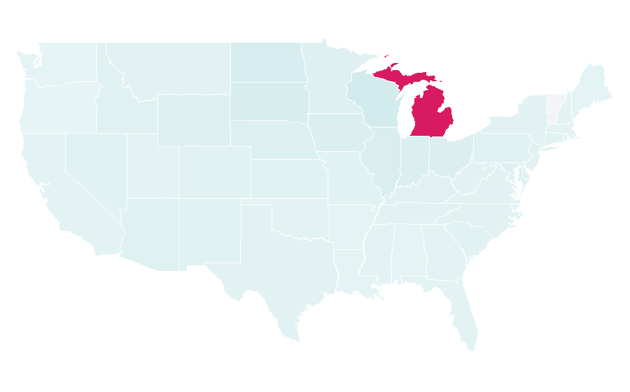 Affinité par région — Lion, États-Unis