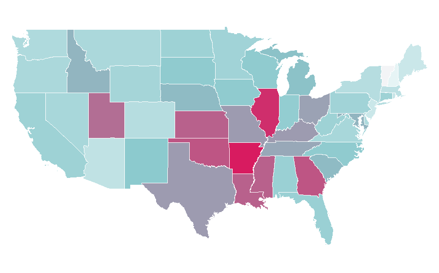 Affinity by region — Lion King 2, United States