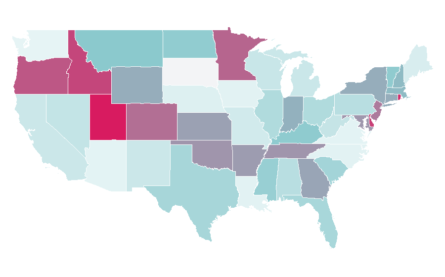 Affinity by region — Liquor store, United States