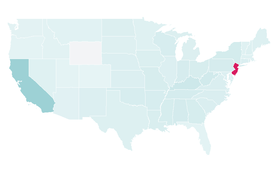 Affinity by region — Lita (wrestler), United States