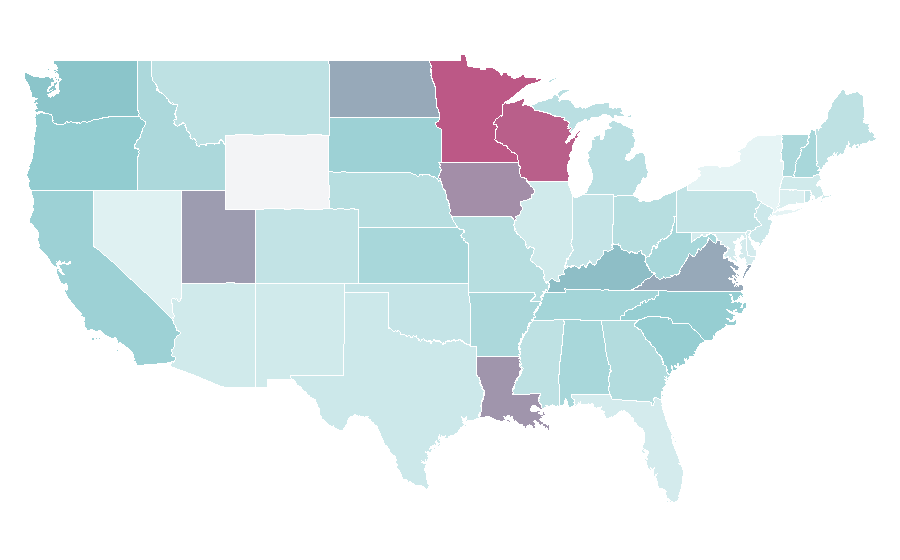 Affinity by region — Lithium-ion battery, United States