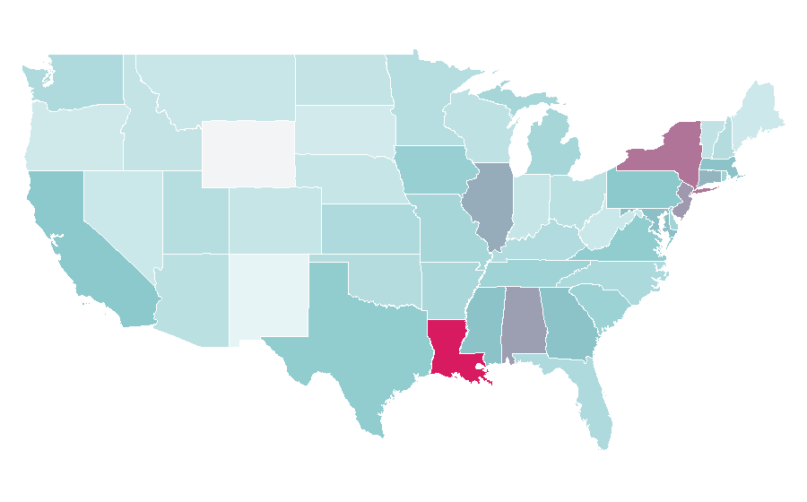 Affinity by region — Little black dress, United States