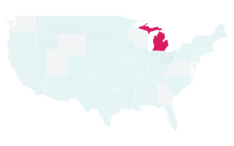 Affinity by region — Little Caesars Arena, United States