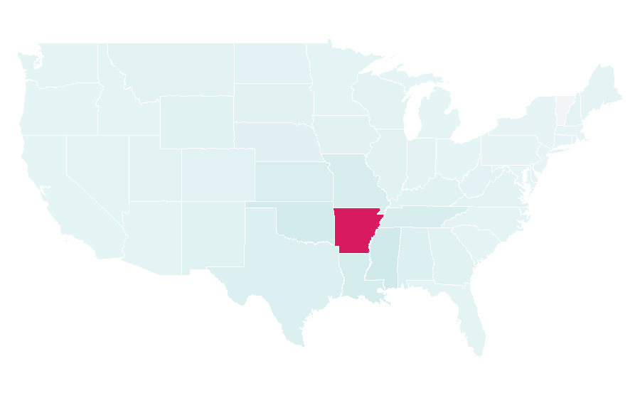 Affinity by region — Little Rock, Arkansas, United States