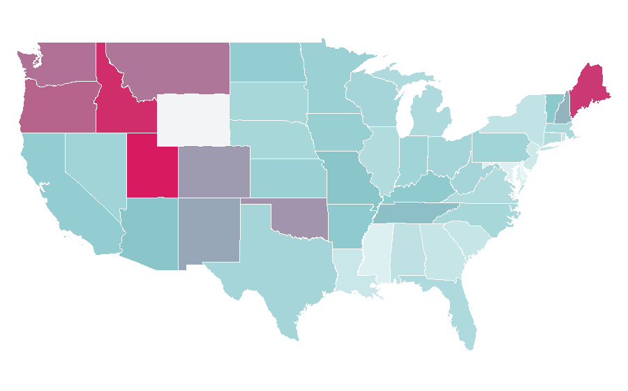 Affinity by region — Liv Tyler, United States