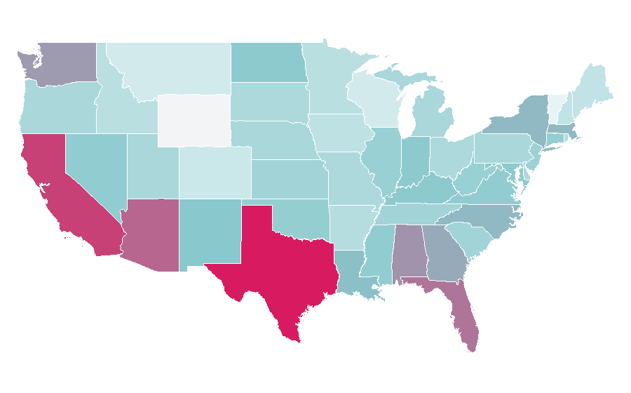 Affinity by region — Liver, United States