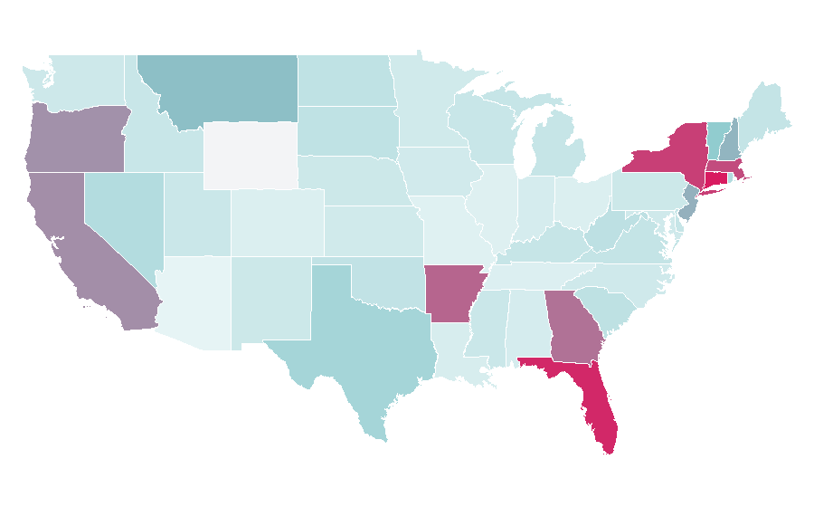 Affinity by region — Liverpool Echo, United States