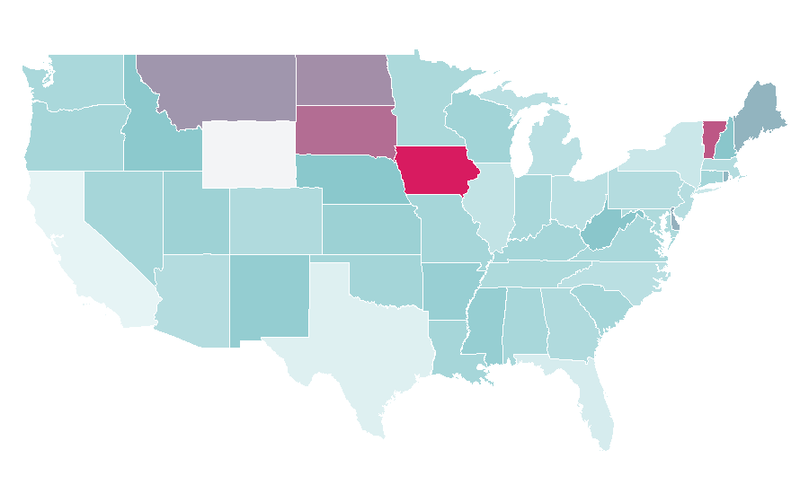 Affinity by region — Living history, United States