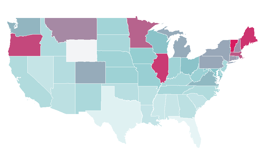 Affinity by region — Liz Phair, United States