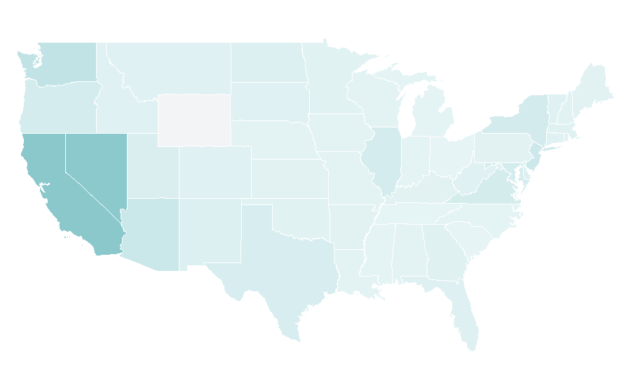 Affinity by region — Liza Soberano, United States