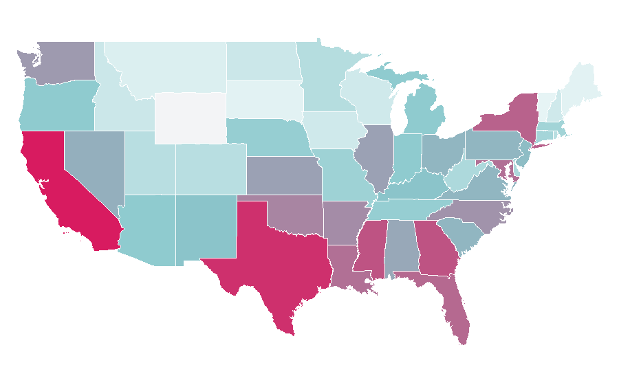 Affinity by region — Lock (device), United States